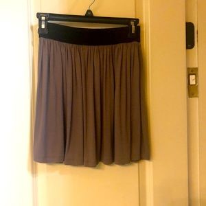 Forever 21 | taupe skater skirt | jersey material | XS